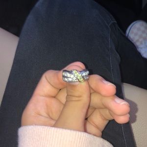 18k yellow gold 18 k white gold ring